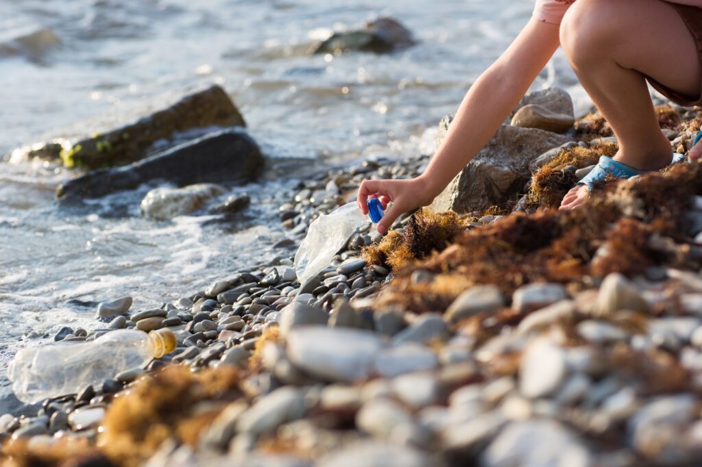 plastic pollution of Black sea.